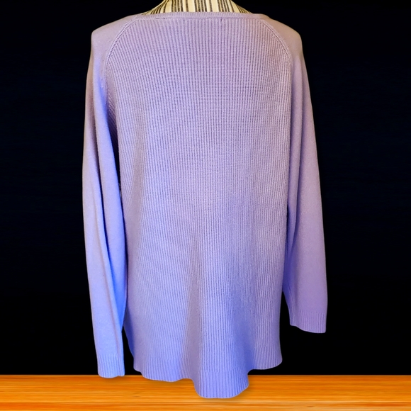 NWT Cyrus Lavender Mock Cable Comfy Sweater Sz XL - Picture 3 of 9